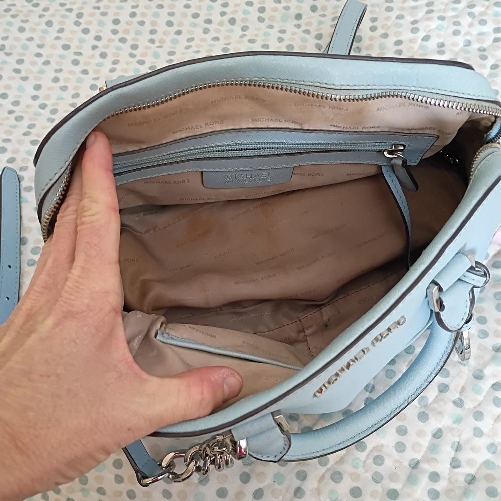 Michael Kors Sky Blue Satchel - Picture 3 of 3